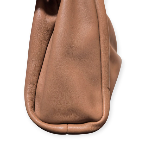 Loeffler Randall Alicia Gathered‎ Leather Shoulder Bag Brown Tan - Picture 5 of 7